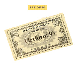 Hogwarts Retro Ticket Pack of 10 D091 | Pack of 10 | Off White