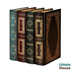 European style Retro Fake Books set of 1| Multicolor D096 | Pack of 1 | Golden Green Shades