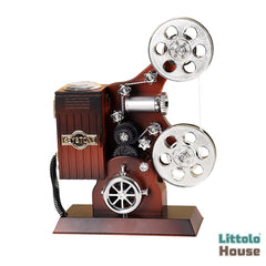 Retro Vintage Projector music box D101 | Pack of 1 | Brown