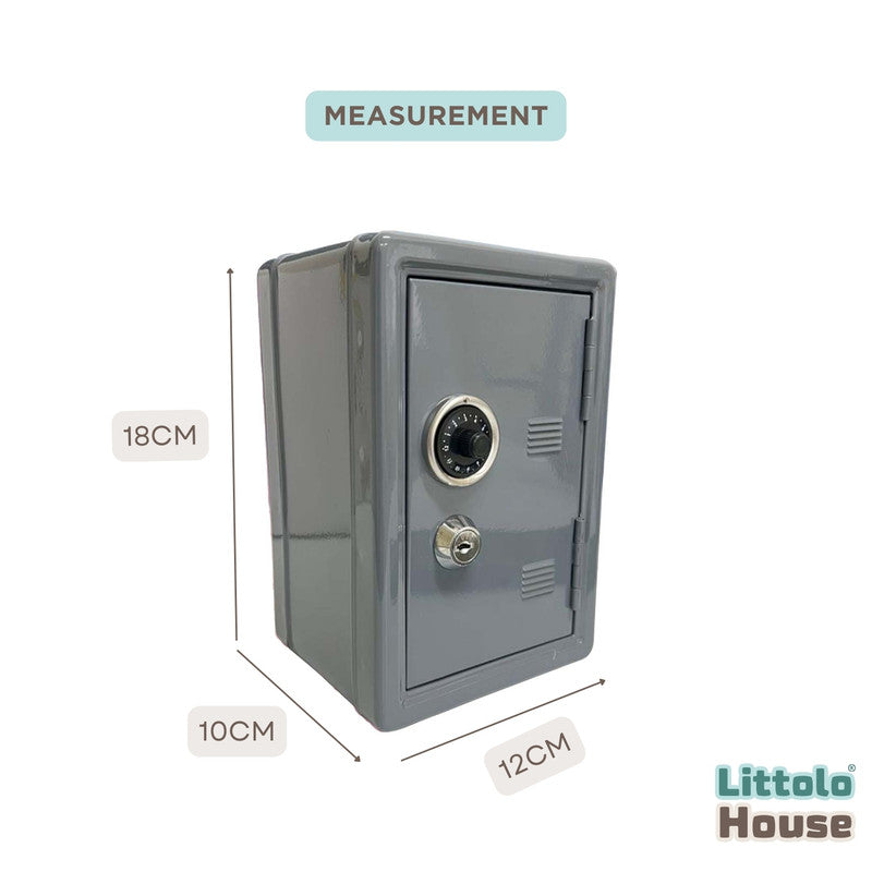 Boss Baby Piggy bank mini safe Locker D106 | Pack of 1 | Grey