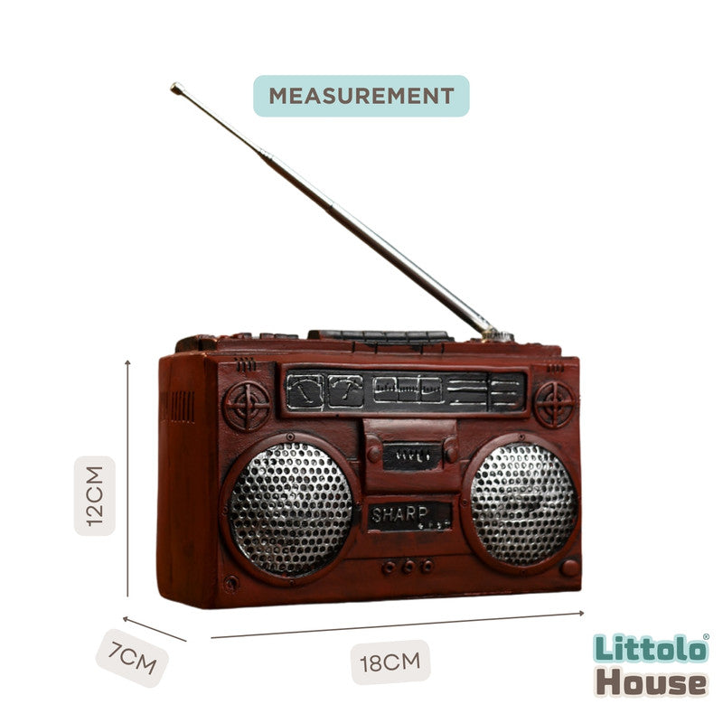 Retro Creative Nostalgic Radio D107 | Pack of 1 | Brown