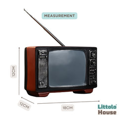 Retro Creative Nostalgic TV D108 | Pack of 1 | Brown