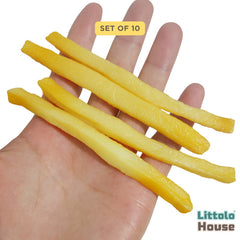 Artificial French Fries sticks Chef Kitchen Photography Decoration Props D113 | Pack of 10 | Baked