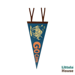 Campaign Pennant Flag Black | Green D117 | Pack of 1 | Blue