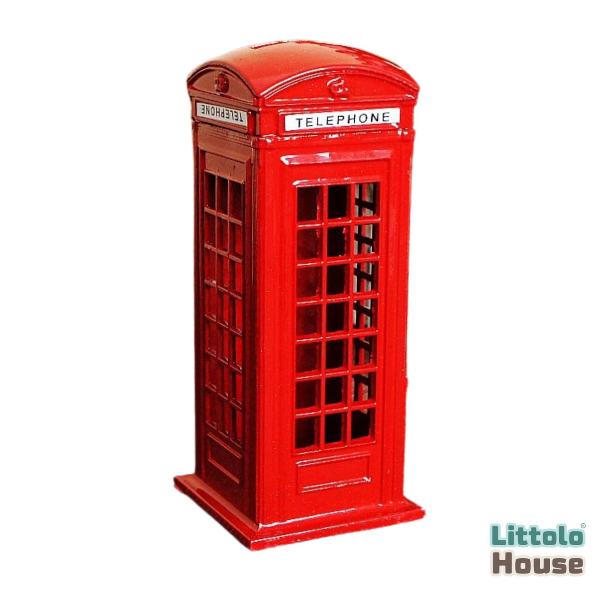 Vintage British Phone Booth D126 | Pack of 1 | Red