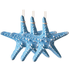 Mediterranean Beach Starfish D127 | Pack of 3 | Blue