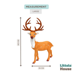 Christmas Reindeer Miniature D138 | Pack of 1 | Orange White Shades