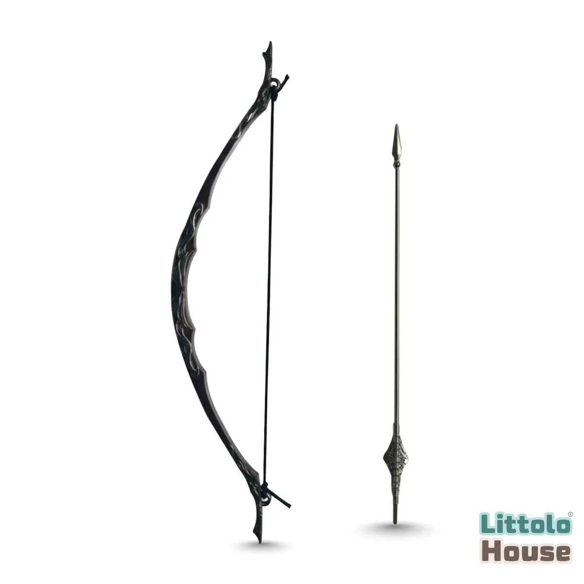 Mini Royal Warrior Metal Bow & Arrow D175 | Burgundy