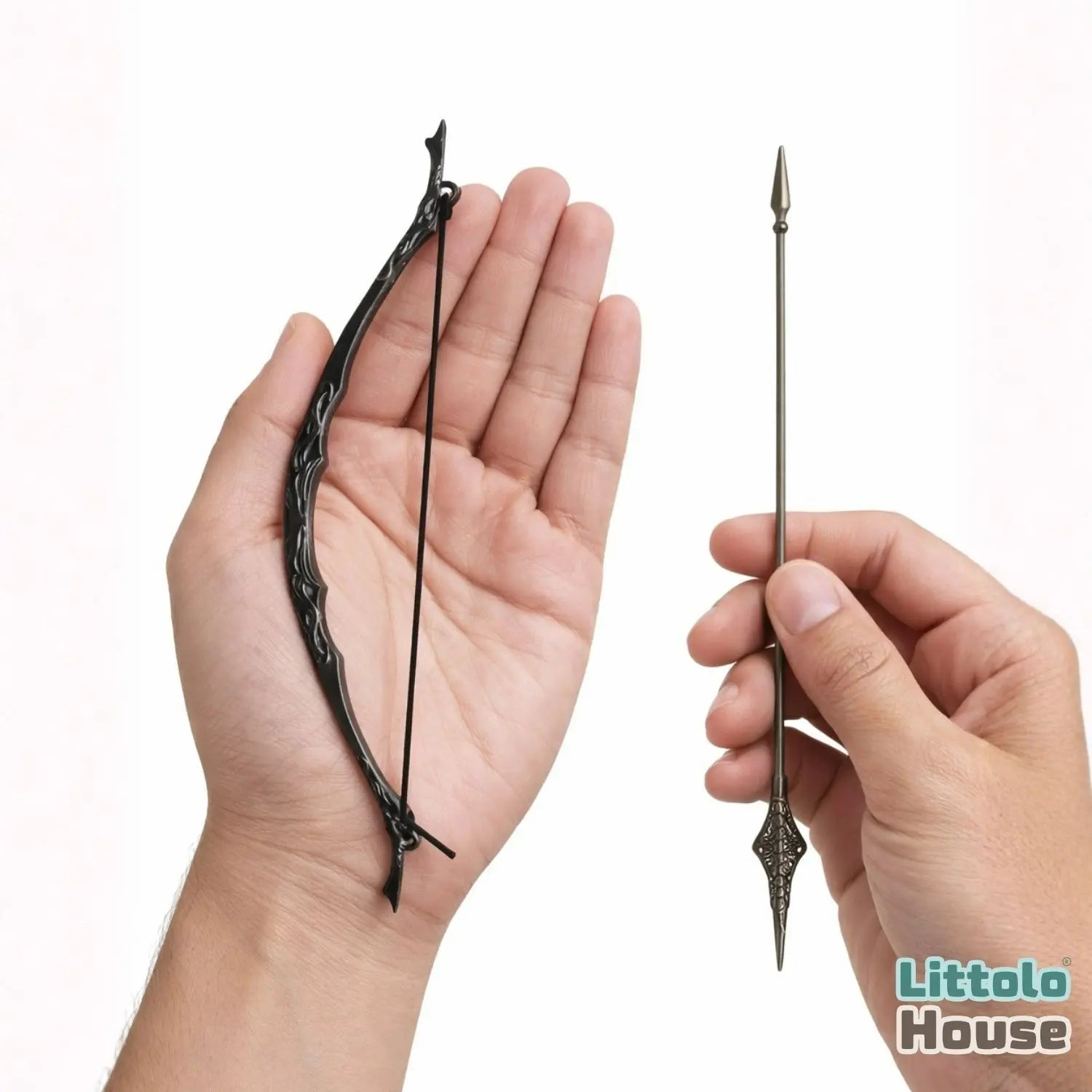 Mini Royal Warrior Metal Bow & Arrow D175 | Burgundy