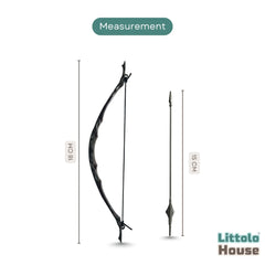 Mini Royal Warrior Metal Bow & Arrow D175 | Burgundy