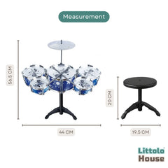 Rockstar Jazz Drum Musical Set D193 | Pack of 1 | Blue