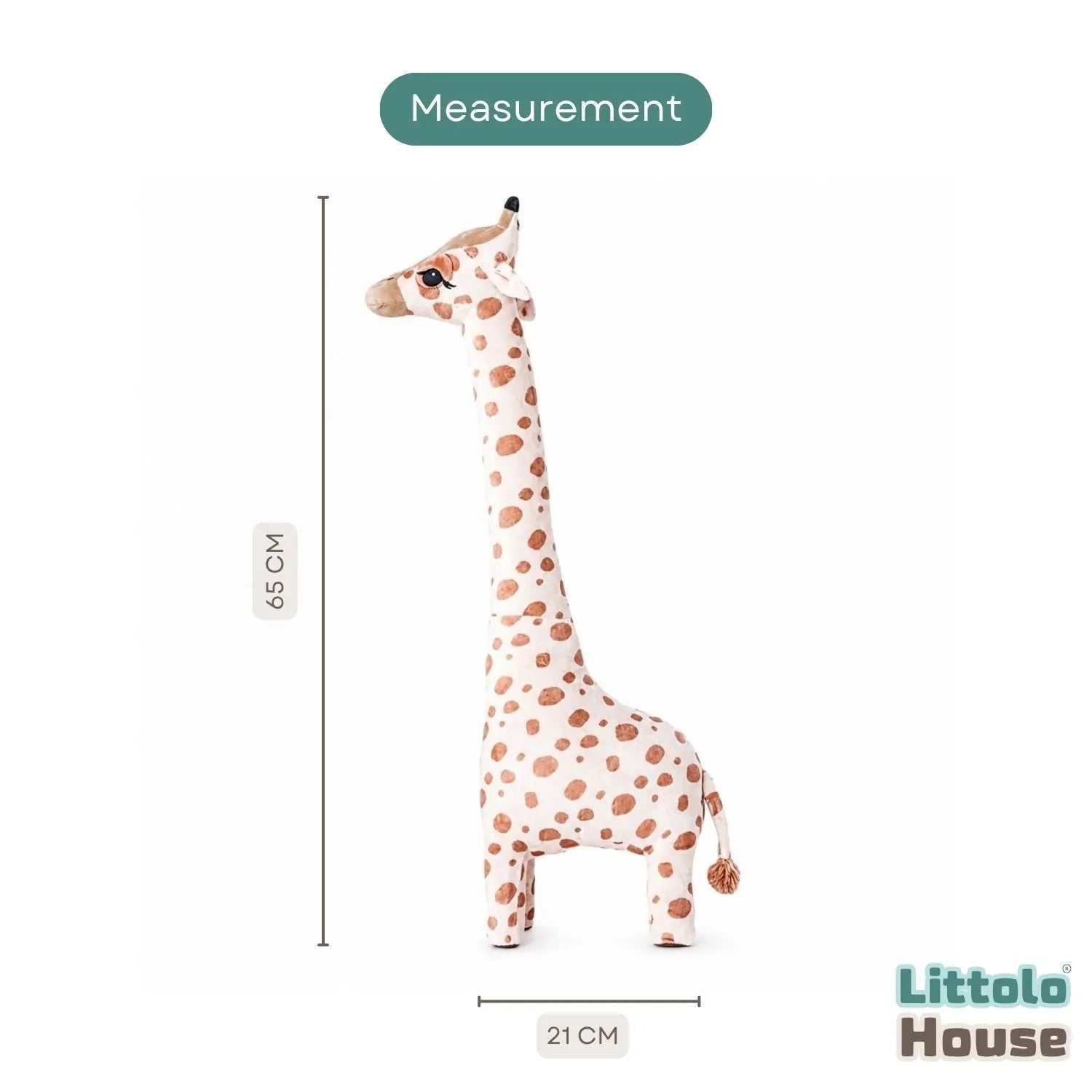Premium Plush Giraffe Nursery Toy D203 | Pack of 1 | White Brown