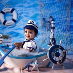 Baby Captain's Wheel | Miniature Wooden Decorative