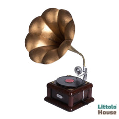 Baby Vintage Gramophone | Miniature | Bronze