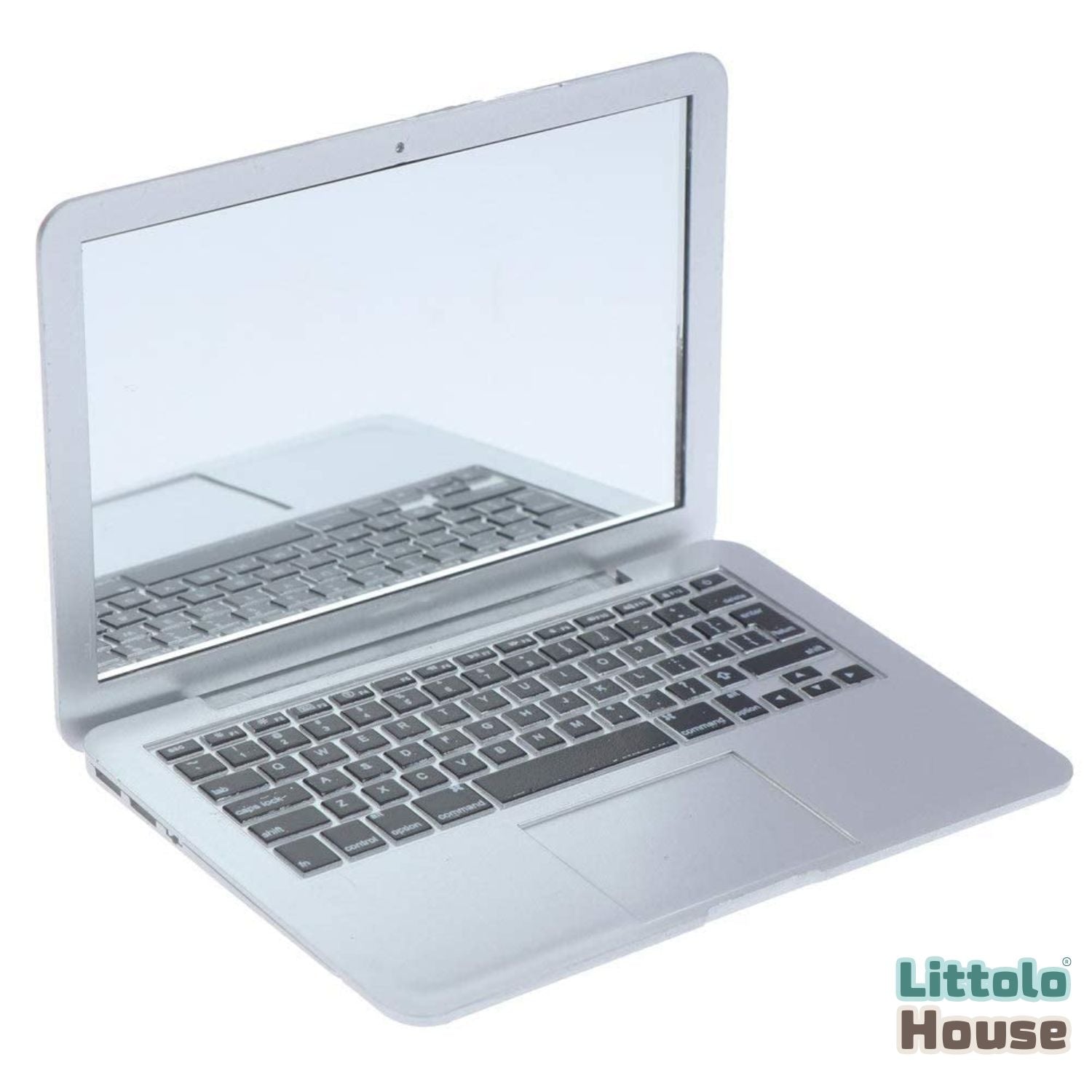 Baby Laptop | Miniature | Silver