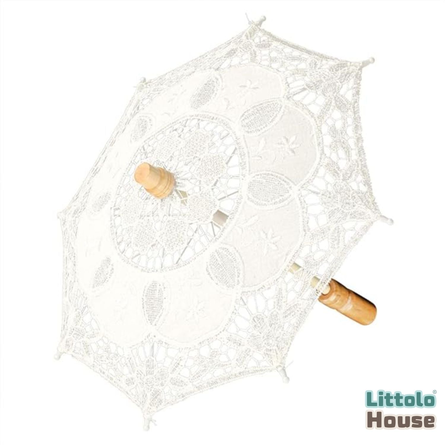 Baby Parasol Lace Umbrella Miniature N17 | 1Y | White