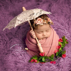 Baby Parasol Lace Umbrella Miniature N17 | 1Y | White