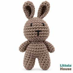 Baby Crochet Bunny Toy | Brown