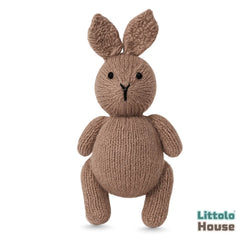 Plush Knitted Bunny Teddy Toy TY180 | Pack of 1 | Brown