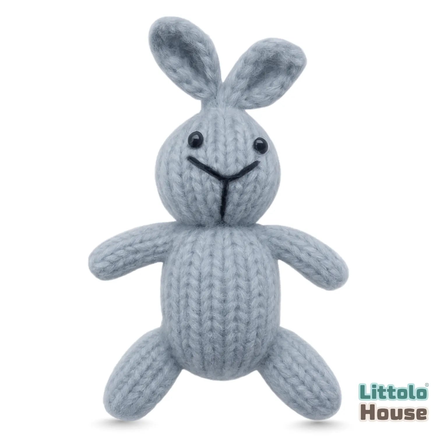 Crochet Bunny Teddy Toy TY181 | Pack of 1 | Grey