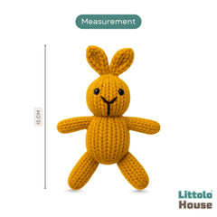 Crochet Bunny Teddy Toy TY181 | Pack of 1 | Mustard