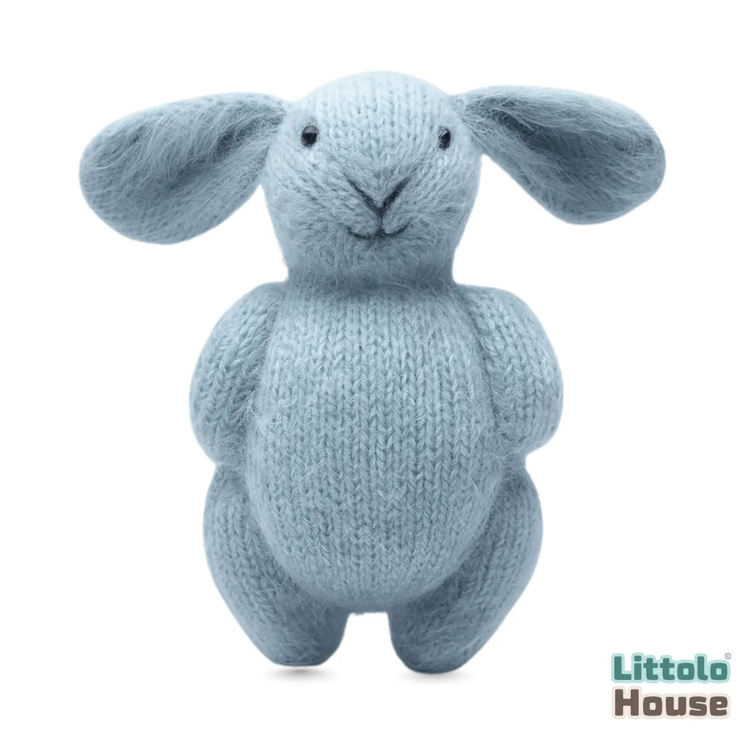 Hand-Knitted Bunny Toy TY182 | Pack of 1 | Blue