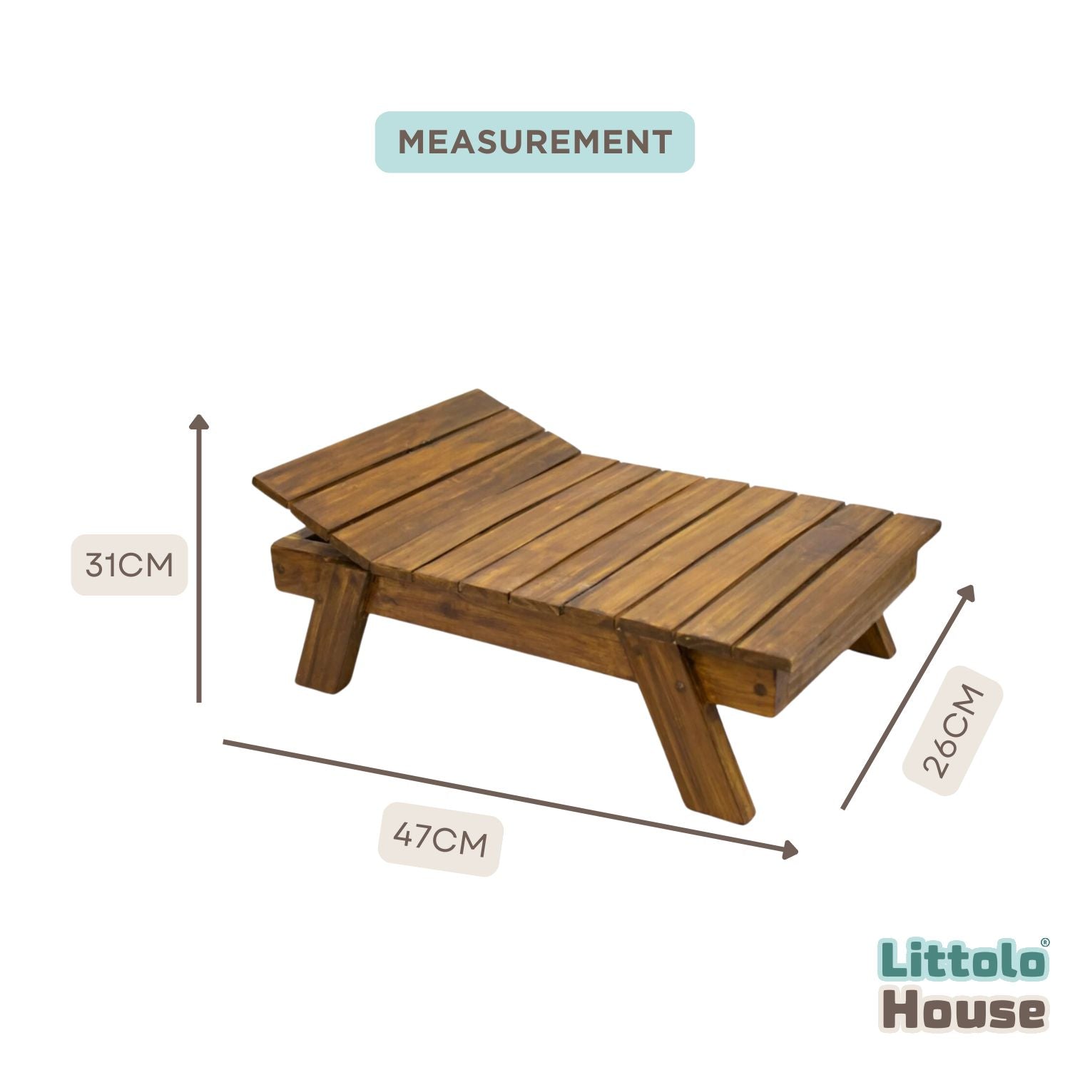 Beach Bench | Wooden Decorative | Brown