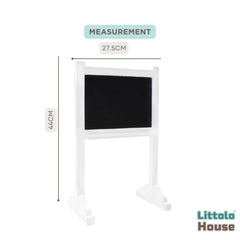 Standing Chalkboard | Wooden Decorative | White (Self Carry Only)