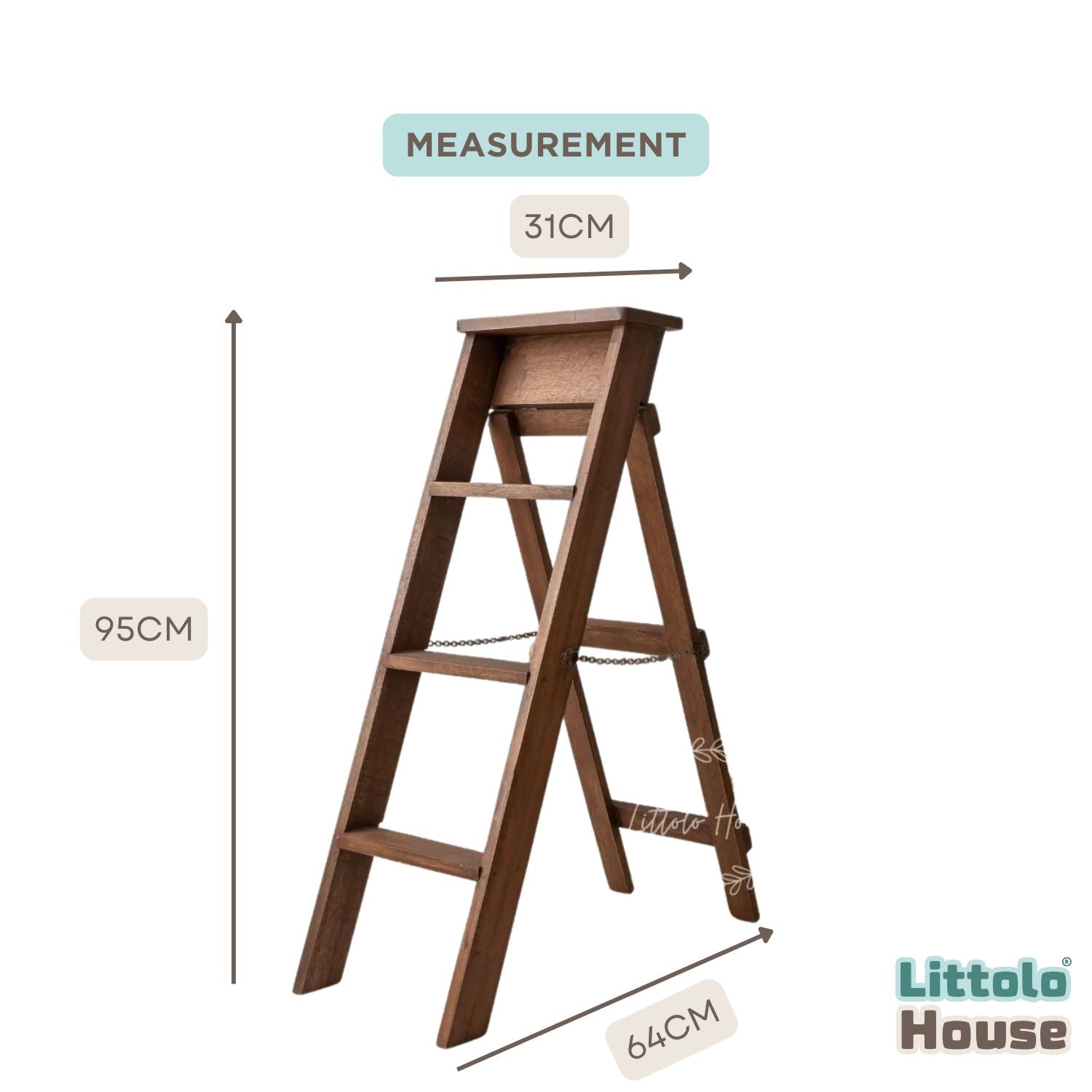 Ladder BIG | Wooden Decorative | Natural Wood