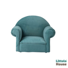 Stylish Arm Chair Sofa | Wooden Decorative | Teal
