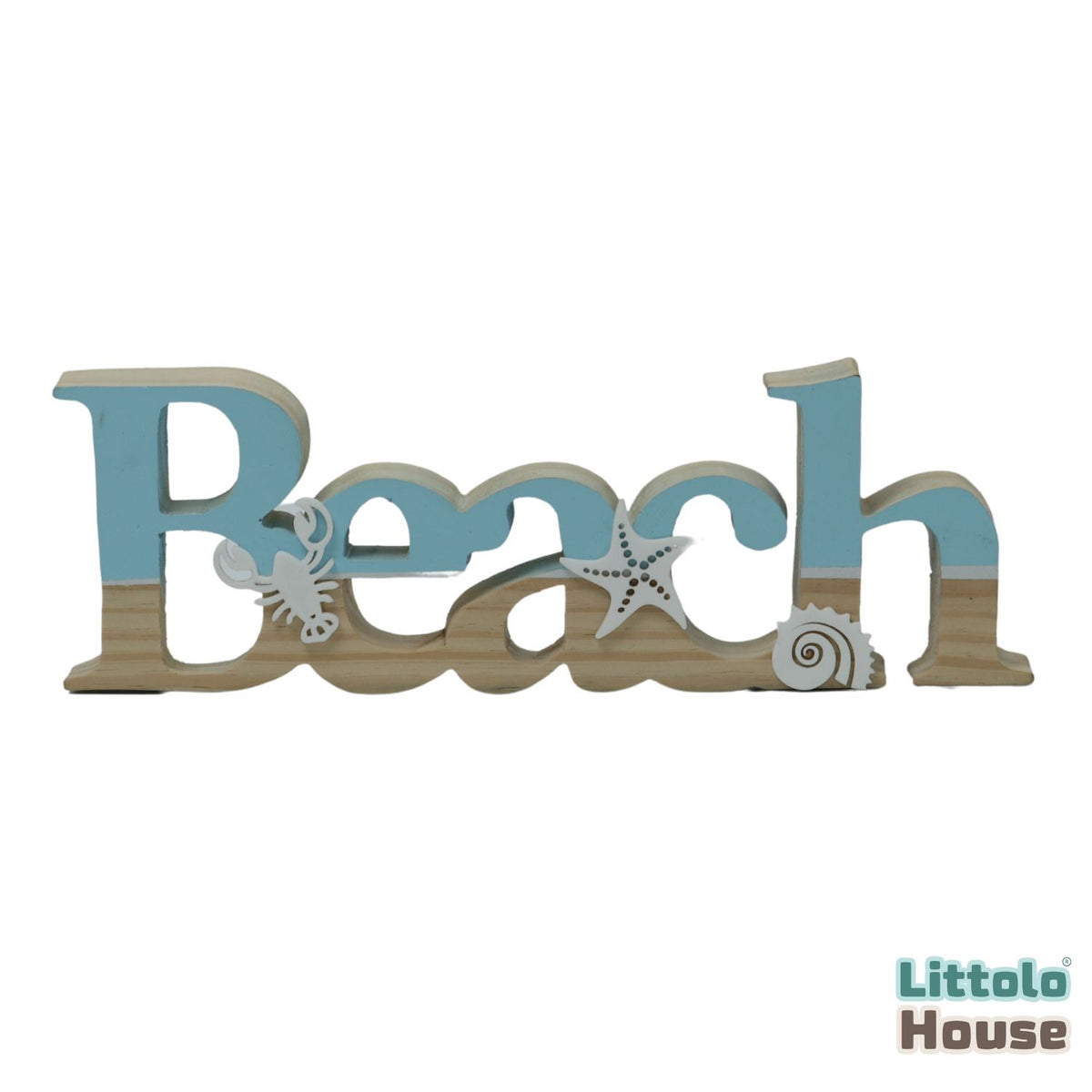 Beach Sign | Wooden Decorative | sky