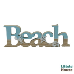 Beach Sign | Wooden Decorative | sky