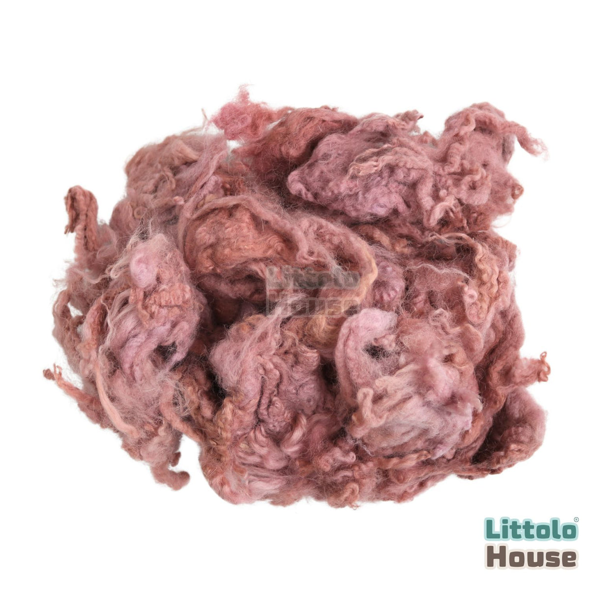 Natural Fluffy Wool Stuffer Layer L027 | 100GM | Brandy Rose Shades