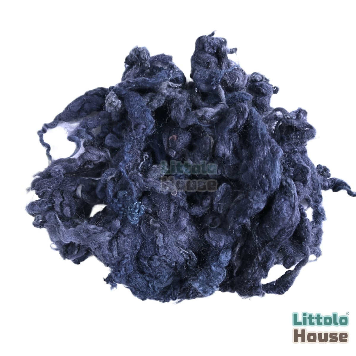 Natural Fluffy Wool Stuffer Layer L027 | 100GM | Navy Blue Shades