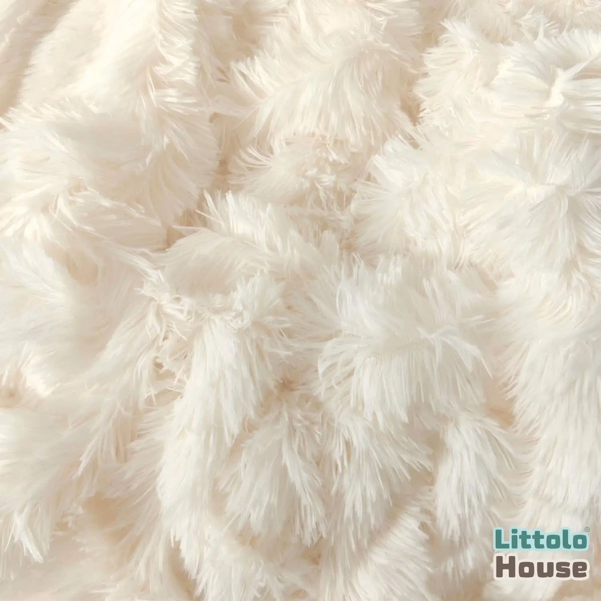 Artificial Fur Fabric FB029 | Off White