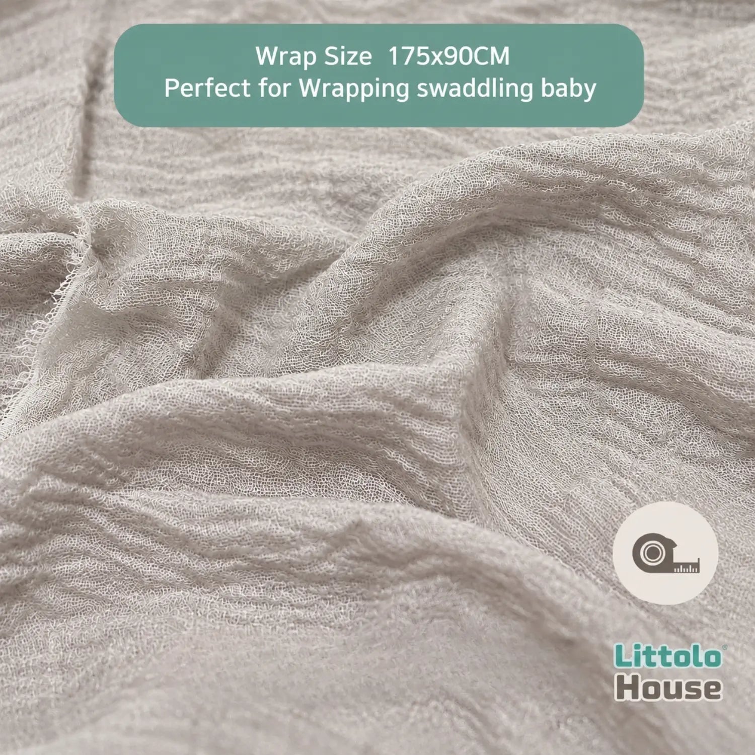 Chiffon Raw Edge Draping Wrap | Nude Beige