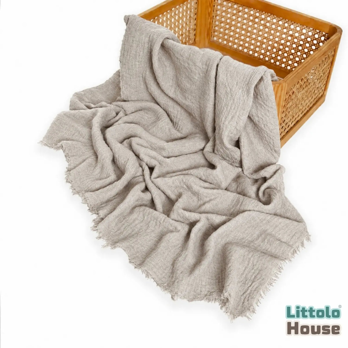 Chiffon Raw Edge Draping Wrap | Nude Beige