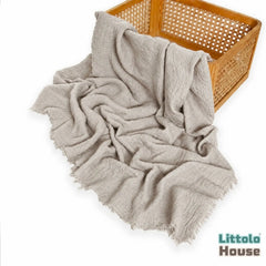 Chiffon Raw Edge Draping Wrap | Nude Beige