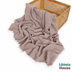 Chiffon Raw Edge Draping Wrap | Oyster