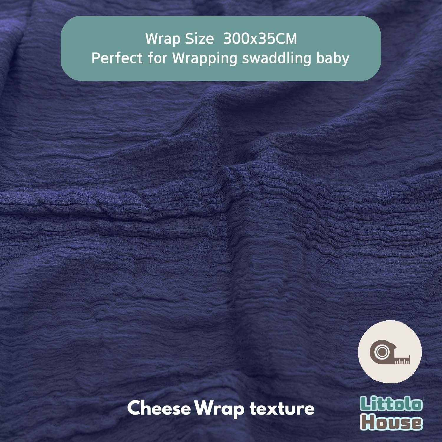 Cheese Wrap Double Length W038 | Cornflower