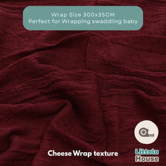 Cheese Wrap Double Length W038 | Maroon