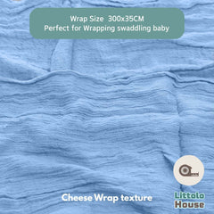 Cheese Wrap Double Length W038 | Sky Blue