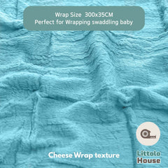 Cheese Wrap Double Length W038 | Shallow Sea Blue