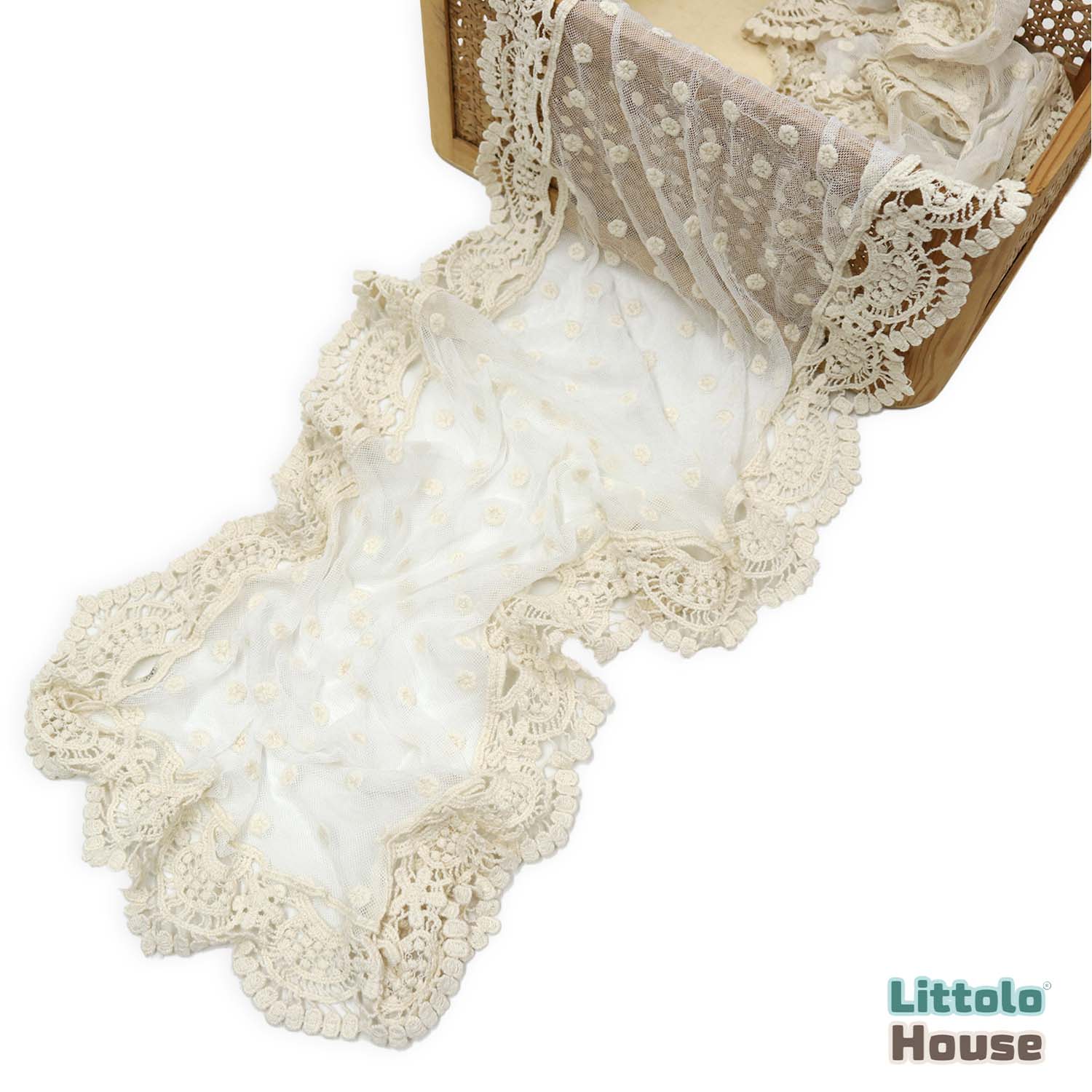 Lace Wrap W022 | Wrap | Cream