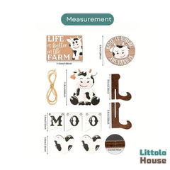 Life is Better Theme Decorative Board  D157 | Pack of 10 | White Brown