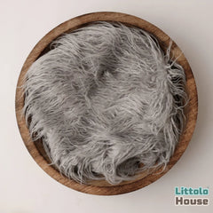 Faux Fur Fabric Layer L055 | Light Grey