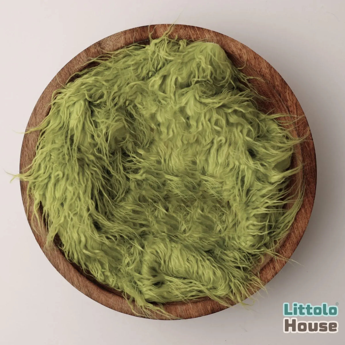 Faux Fur Fabric Layer L055 | Lime Green