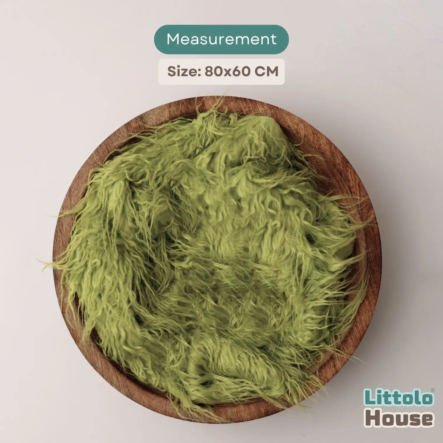 Faux Fur Fabric Layer L055 | Lime Green