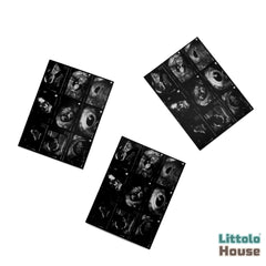 Baby Scan Cutouts D144 | Pack of 3 | Black White