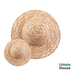 Baby Straw Woven Hat Set of 2 B041 | 1Y | Brown